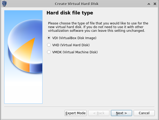 Hard disk file type
